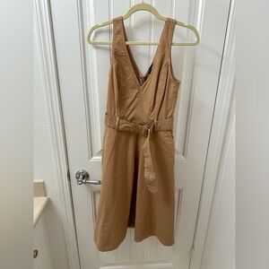 Banana Republic Tan Dress with belt and pockets